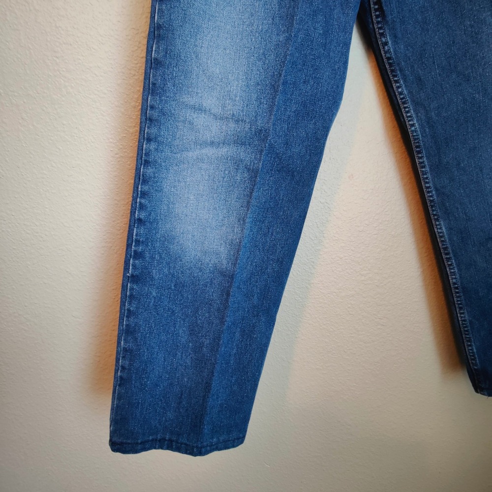 Vintage Y2K Levis 529 Low Rise Straight Leg Jeans Denim Medium Wash Faded HEMMED - Picture 3 of 11